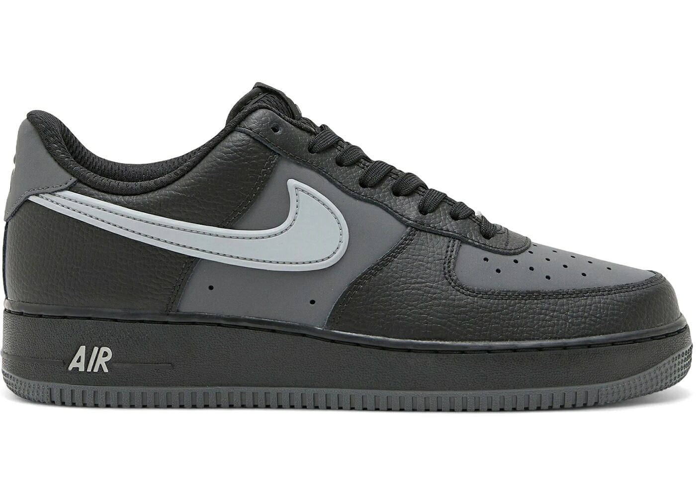 ナイキ 黒いこと 黒いこと 薄墨色 薄墨色 空軍 \u002707 スニーカー メンズ NIKE AIR FORCE 1 LOW LV8 BLACK LIGHT SMOKE GREY / BLACK IRON GREY LIGHT SMOKE GREY