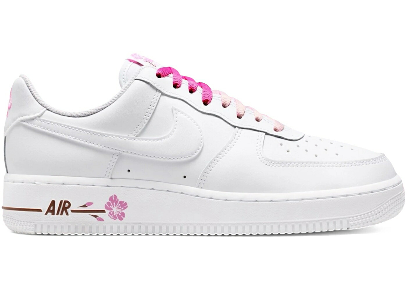 ナイキ 白いこと 白いこと さくら色 赤銅色 赤銅色 空軍 WOMEN\u0027S スニーカー レディース NIKE AIR FORCE 1 LOW CHERRY BLOSSOM (WOMEN\u0027S) / WHITE PLAYFUL PINK FAUNA BROWN