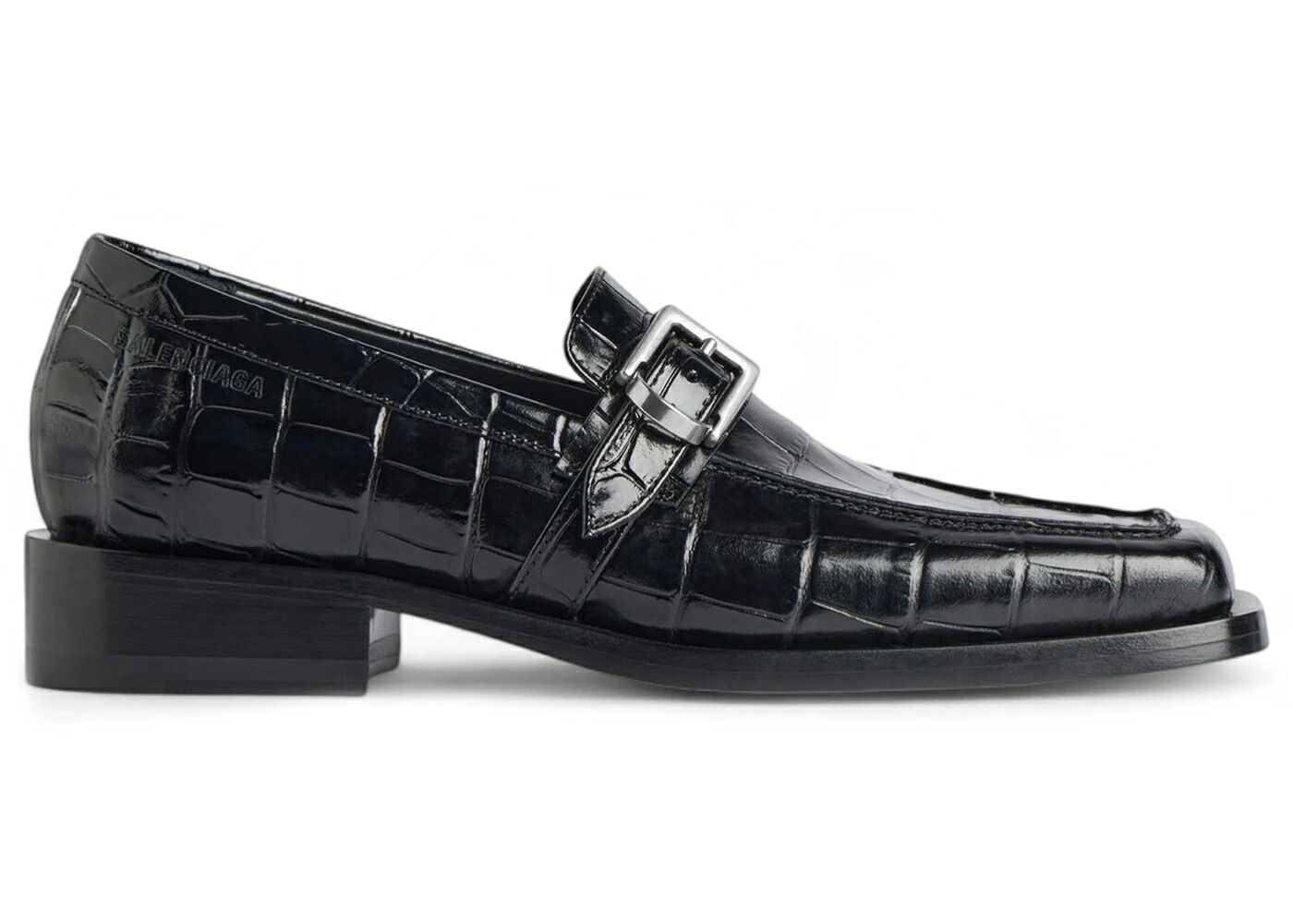 バレンシアガ ローファー スニーカー 黒色 ブラック クロコダイル WOMEN'S スニーカー レディース BALENCIAGA BEL AIR LOAFER BLACK CROCODILE EMBOSSED CALFSKIN (WOMEN'S) /|スニケス