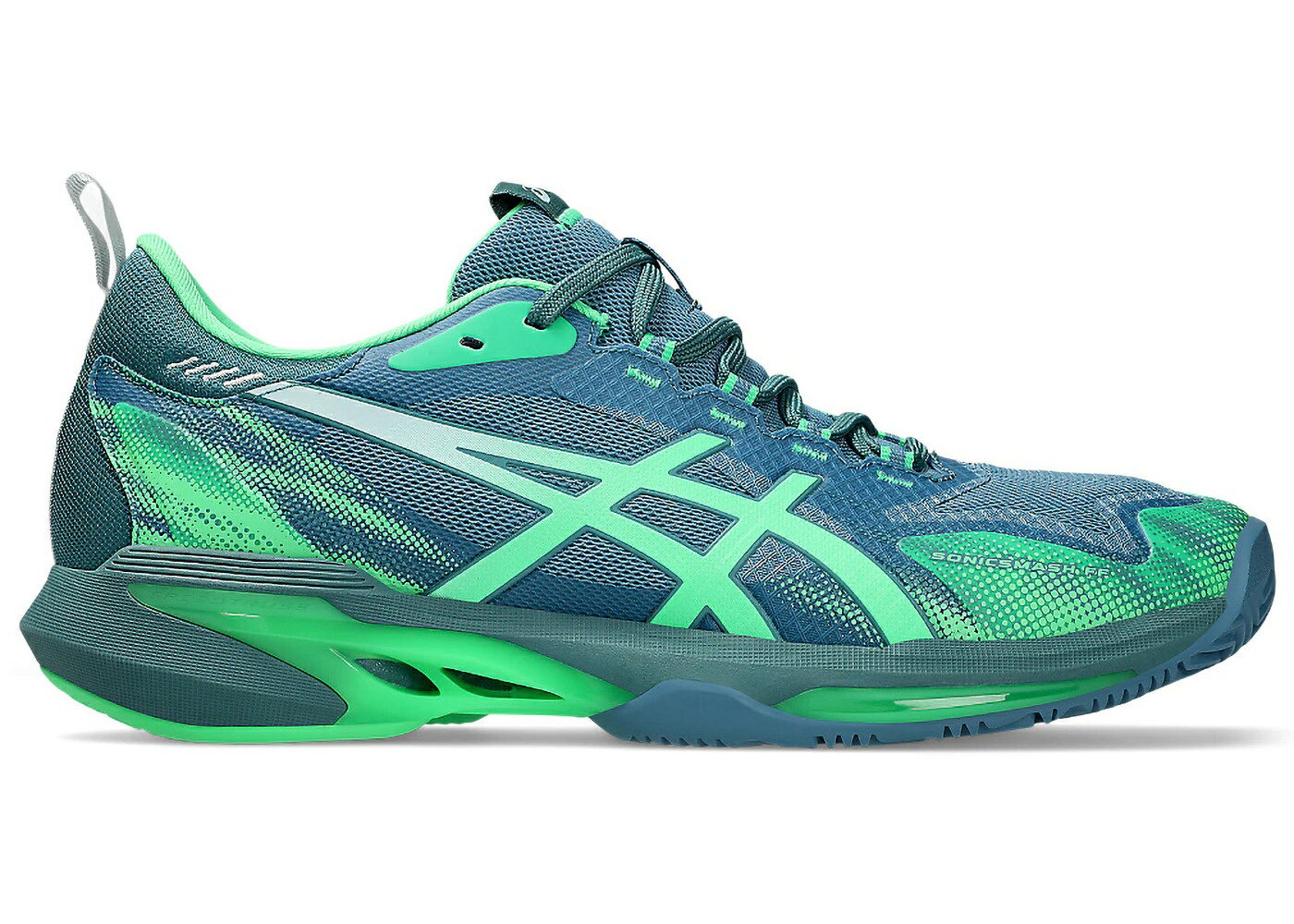 アシックス 青碧 青碧 緑 緑であること スニーカー メンズ ASICS SONICSMASH FF SABA BLUE VITAL GREEN / SABA BLUE VITAL GREEN