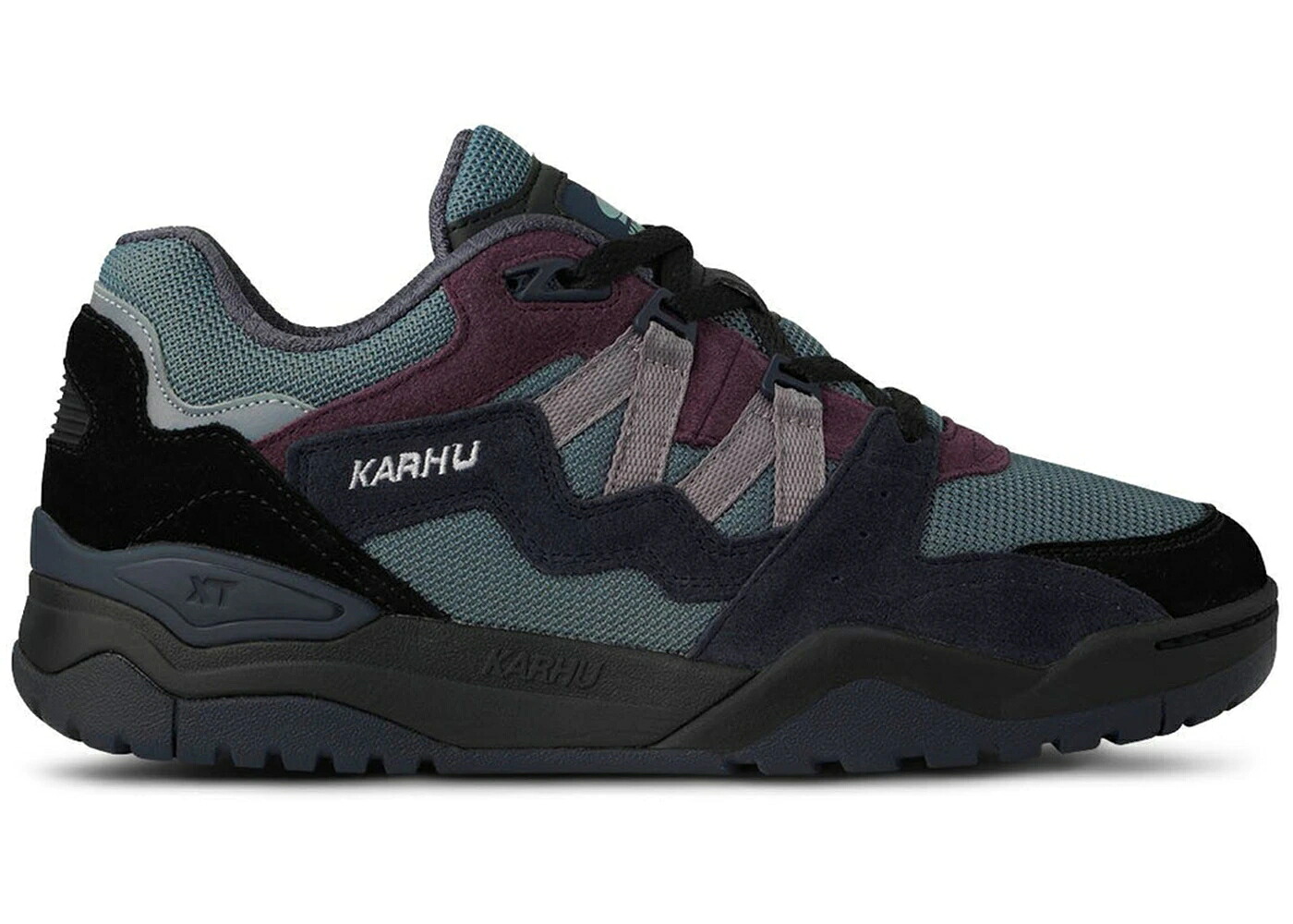 カルフ 核融合反応 黒いこと 黒いこと スニーカー メンズ KARHU FUSION XT JET BLACK GULL / JET BLACK GULL