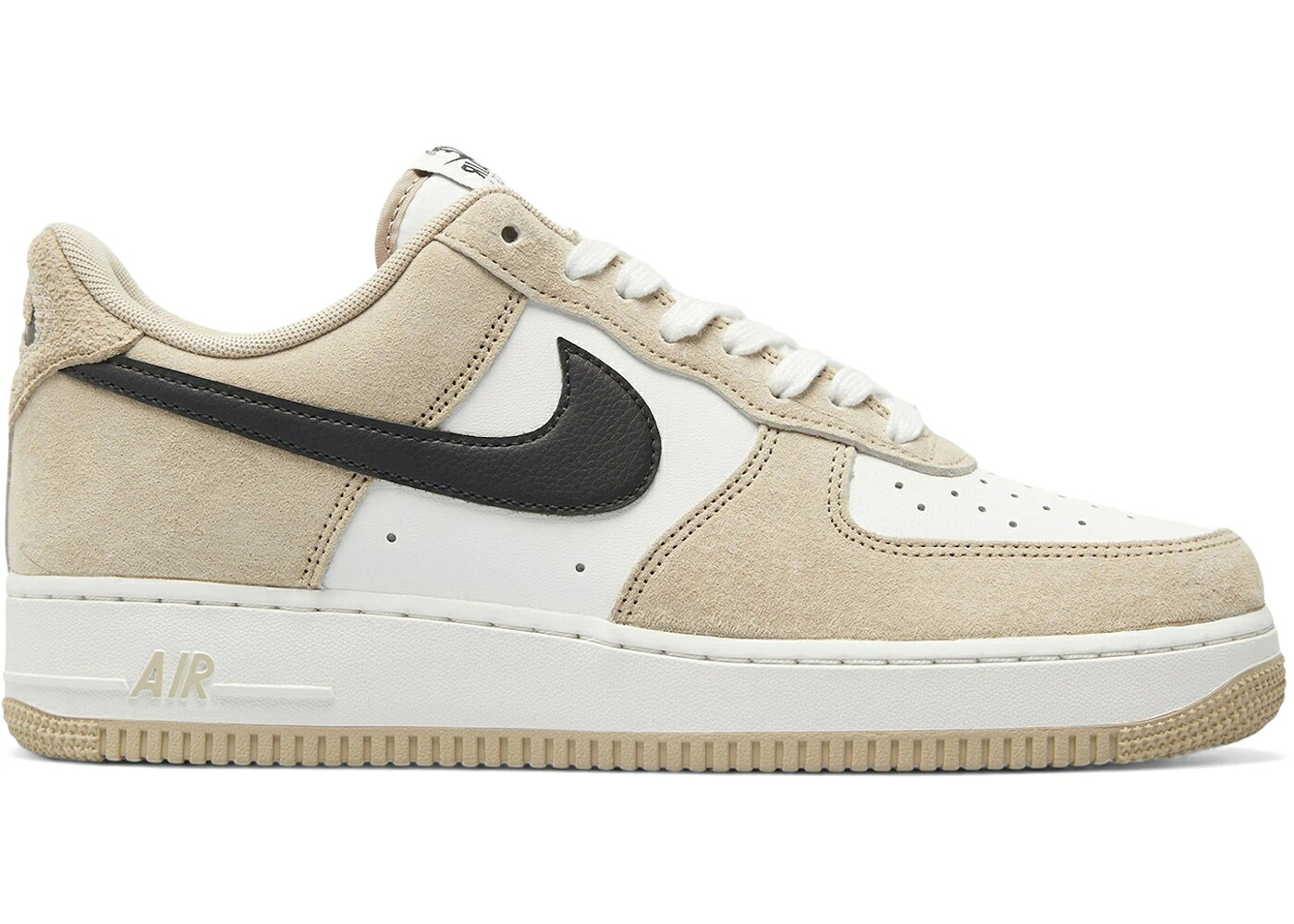 ナイキ 白いこと 白いこと カーキ 黒いこと 黒いこと 空軍 \u002707 スニーカー メンズ NIKE AIR FORCE 1 LOW LV8 WHITE DESERT KHAKI BLACK / SUMMIT WHITE DESERT KHAKI BLACK