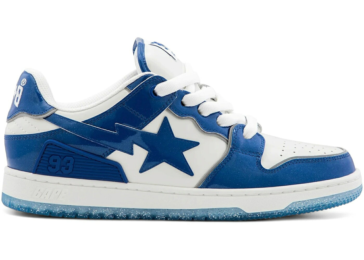 ベイプ 青碧 青碧 白いこと 白いこと #1 スニーカー メンズ BAPE A BATHING APE SK8 STA BOLD BLUE WHITE /