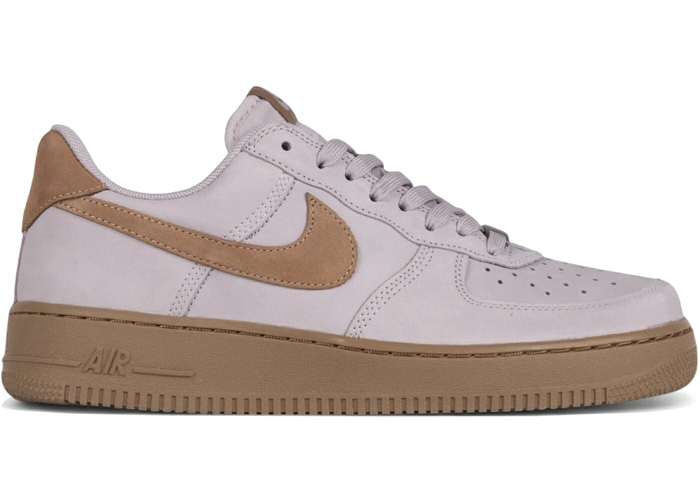 ナイキ 割り増し金 しろがね色 しろがね色 空軍 スニーカー メンズ NIKE AIR FORCE 1 LOW RETRO PREMIUM QS SILVER LILAC TAUPE BADGELESS / SILVER LILAC TAUPE