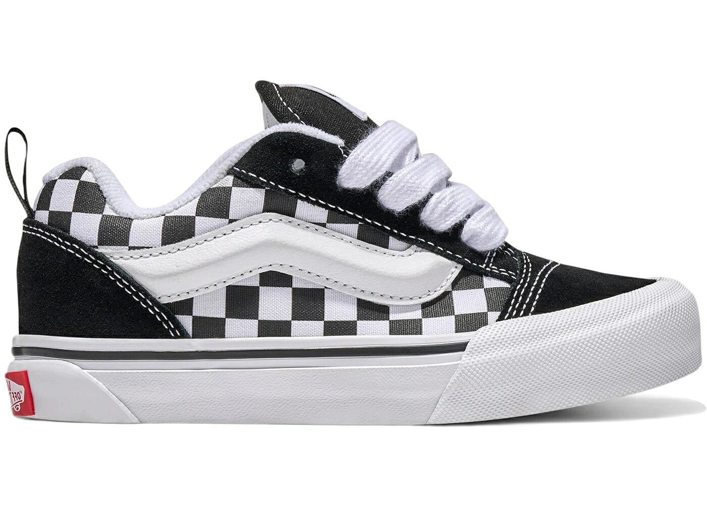 ヴァンズ バンズ 黒いこと 黒いこと 白いこと 白いこと お坊っちゃん キッズ VANS KNU SKOOL CHECKERBOARD BLACK WHITE (GS) / BLACK WHITE もの言う花 マタニティ スニーカー