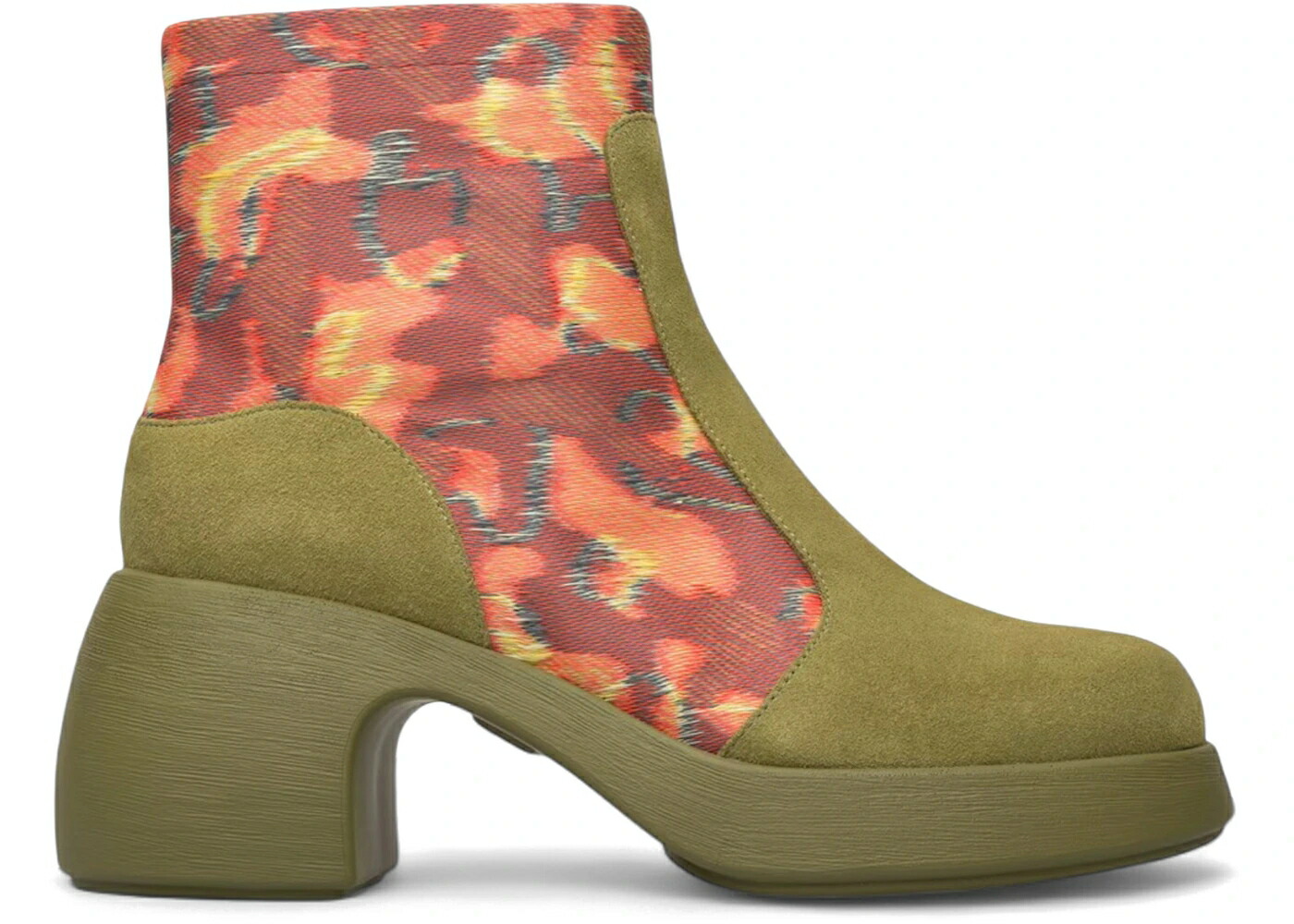 カンペール ブーツ 緑 緑であること WOMEN\u0027S スニーカー レディース CAMPER THELMA ANKLE BOOTS TOGETHER X ECKHAUS LATTA GREEN (WOMEN\u0027S) / GREEN MULTICOLOR