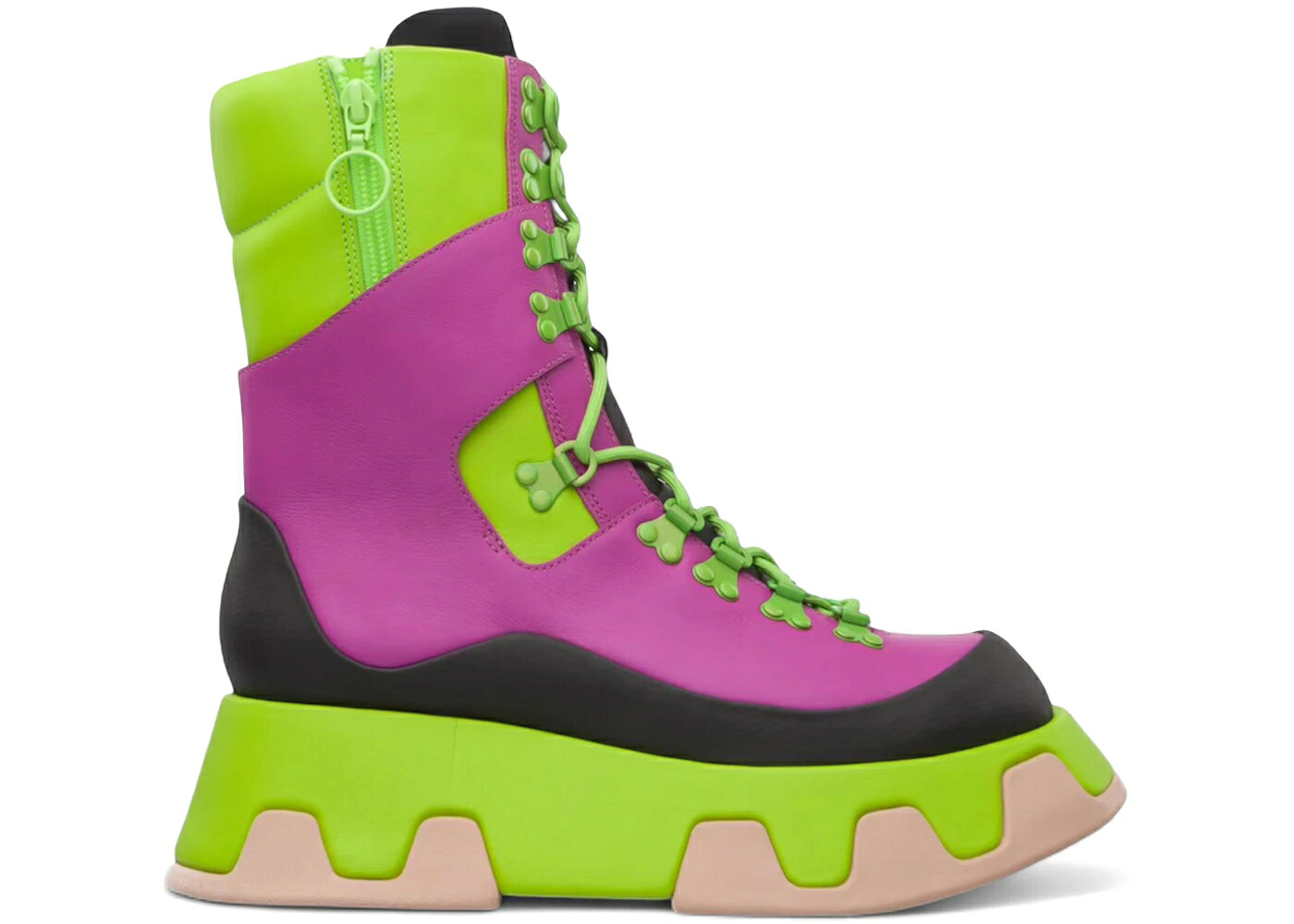 カンペール ブーツ 緑 緑であること 紫 パープル 黒いこと 黒いこと WOMEN\u0027S スニーカー レディース CAMPER WILMA EXTREME PLATFORM BOOT GREEN PURPLE BLACK (WOMEN\u0027S) / GREEN PURPLE BLACK