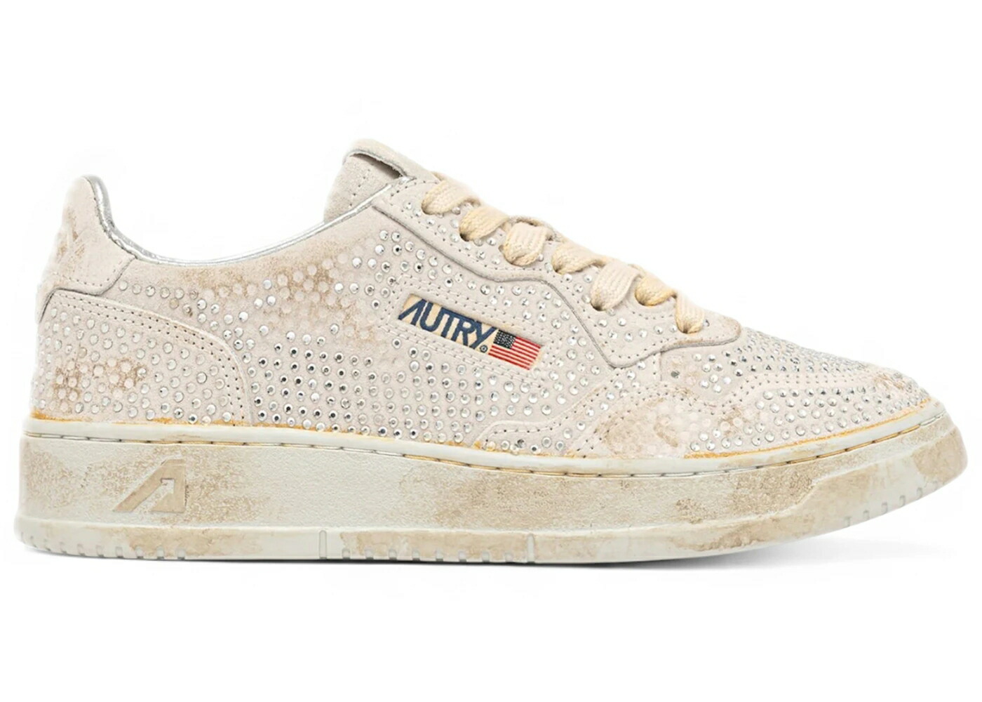 ダラス 白いこと 白いこと ミクロ WOMEN\u0027S スニーカー レディース AUTRY DALLAS LOW WHITE MICRO CRYSTALS (WOMEN\u0027S) / WHITE MICRO CRYSTALS