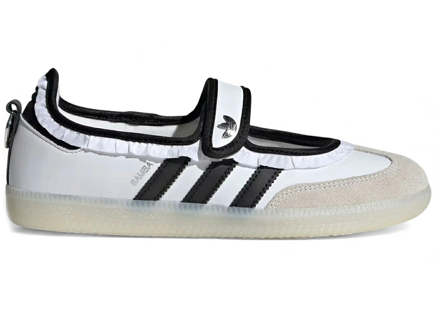 アディダス サンバ 白いこと 白いこと 黒いこと 黒いこと 中核グループ WOMEN\u0027S スニーカー レディース ADIDAS SAMBA JANE RUFFLE PACK WHITE BLACK (WOMEN\u0027S) / CLOUD WHITE CORE BLACK