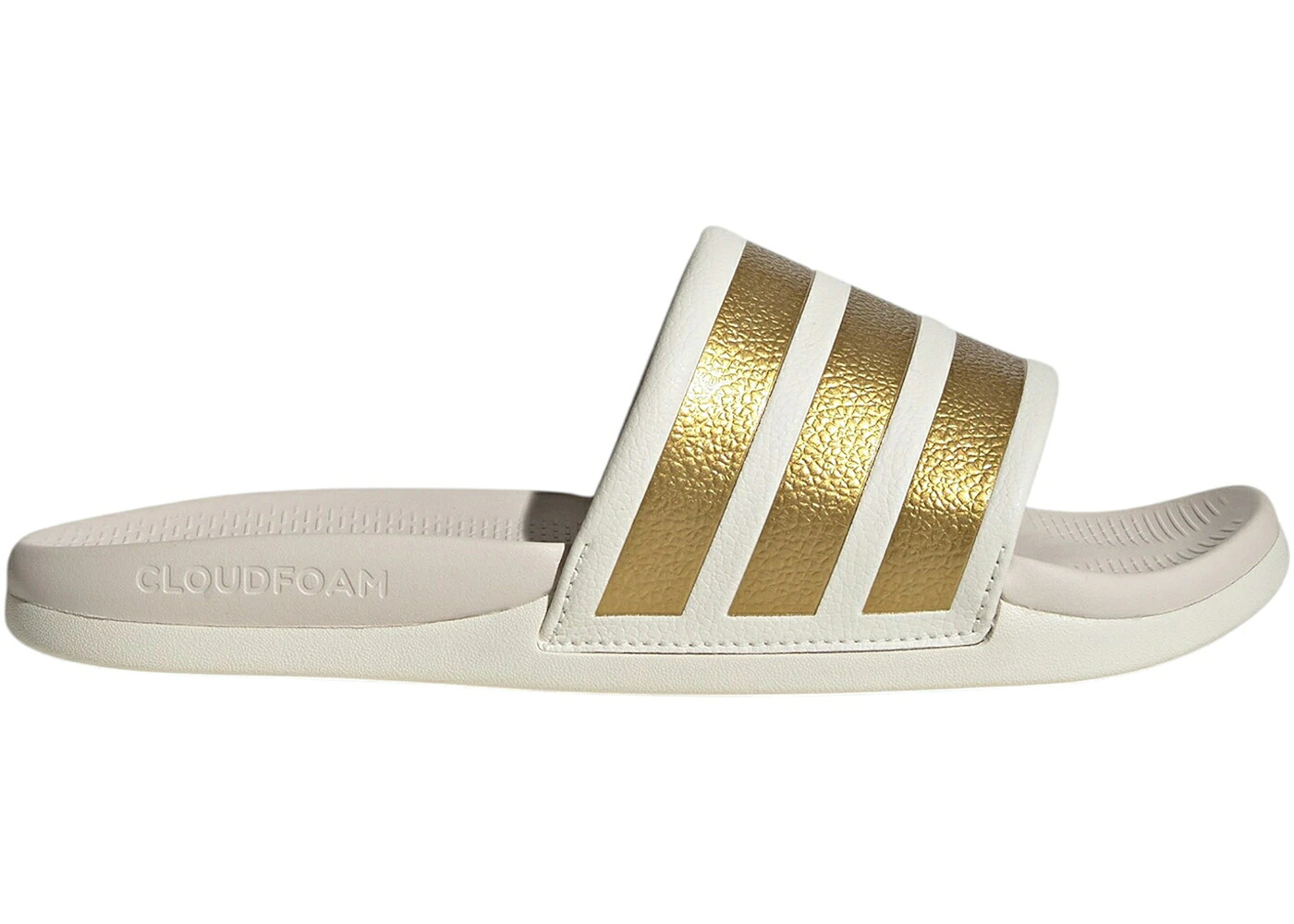 アディダス アディレッタ 白色 ホワイト ゴールド 2.0 WOMEN'S スニーカー レディース ADIDAS ADILETTE COMFORT SLIDES OFF WHITE GOLD METALLIC (WOMEN'S) / OFF WHITE GOLD METALLIC CHALK|スニケス
