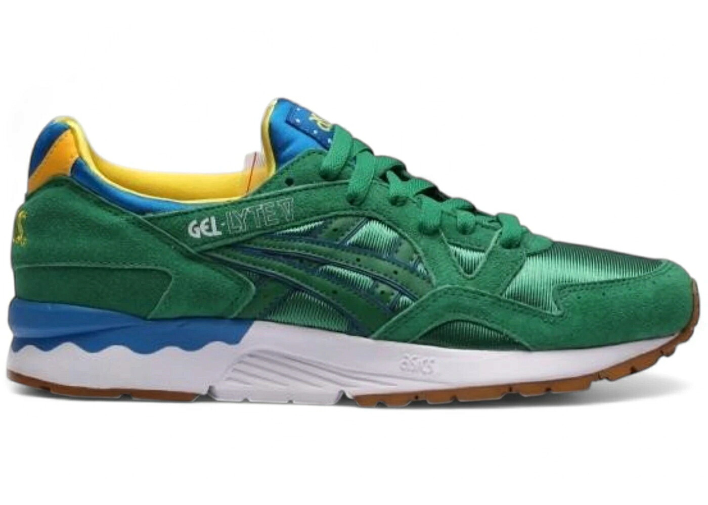 アシックス 先だつもの点火装置 緑 緑であること スニーカー メンズ ASICS GEL-LYTE V BRAZIL / GREEN GREEN