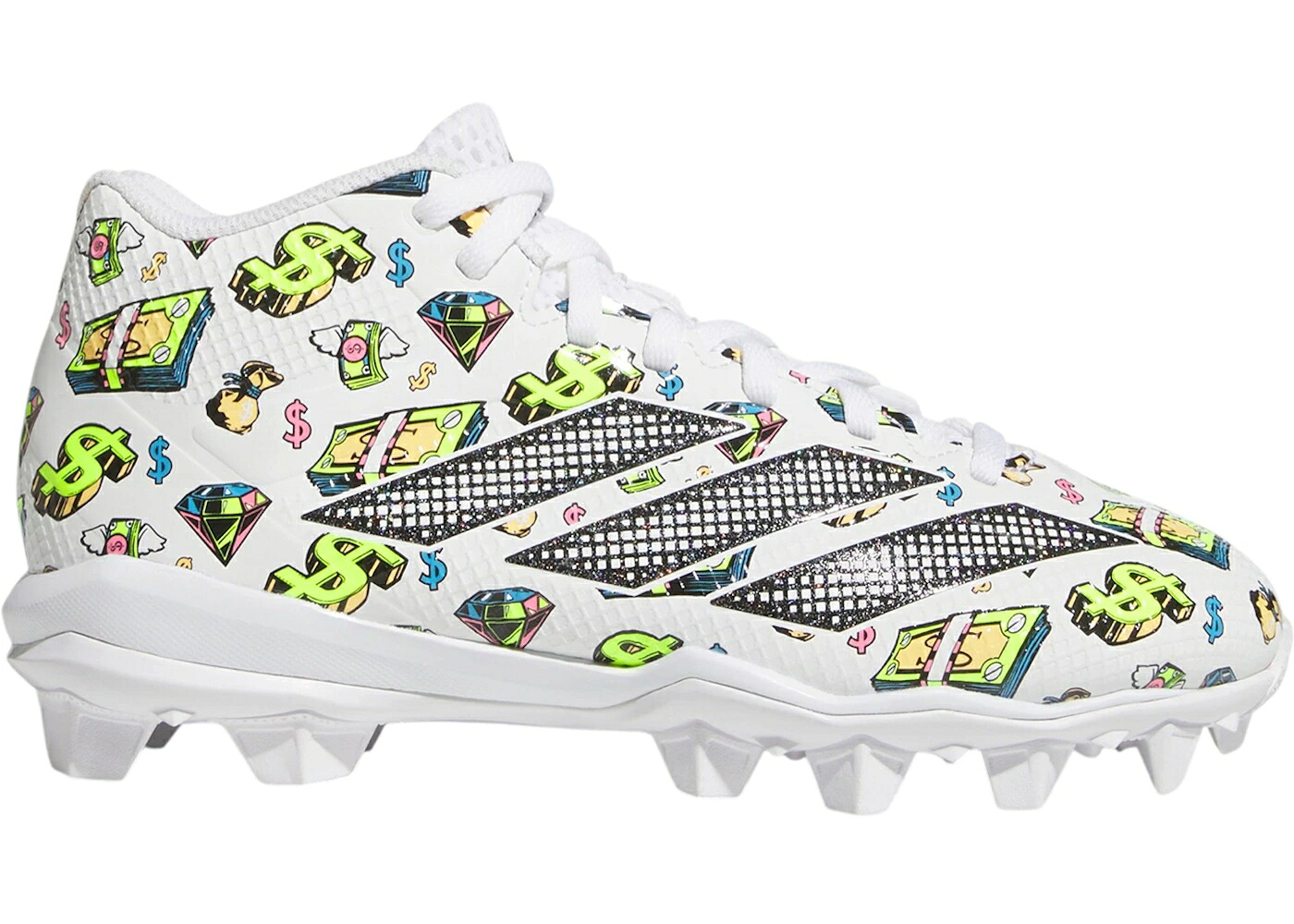 アディダス アディゼロ ラバー 白色 ホワイト コア 黒色 ブラック IMPACT.2 ジュニア キッズ ADIDAS ADIZERO MOLDED RUBBER WHITE CORE BLACK (GS) / CLOUD WHITE CORE BLACK CLOUD ベビー マタニティ スニーカー｜スニケス