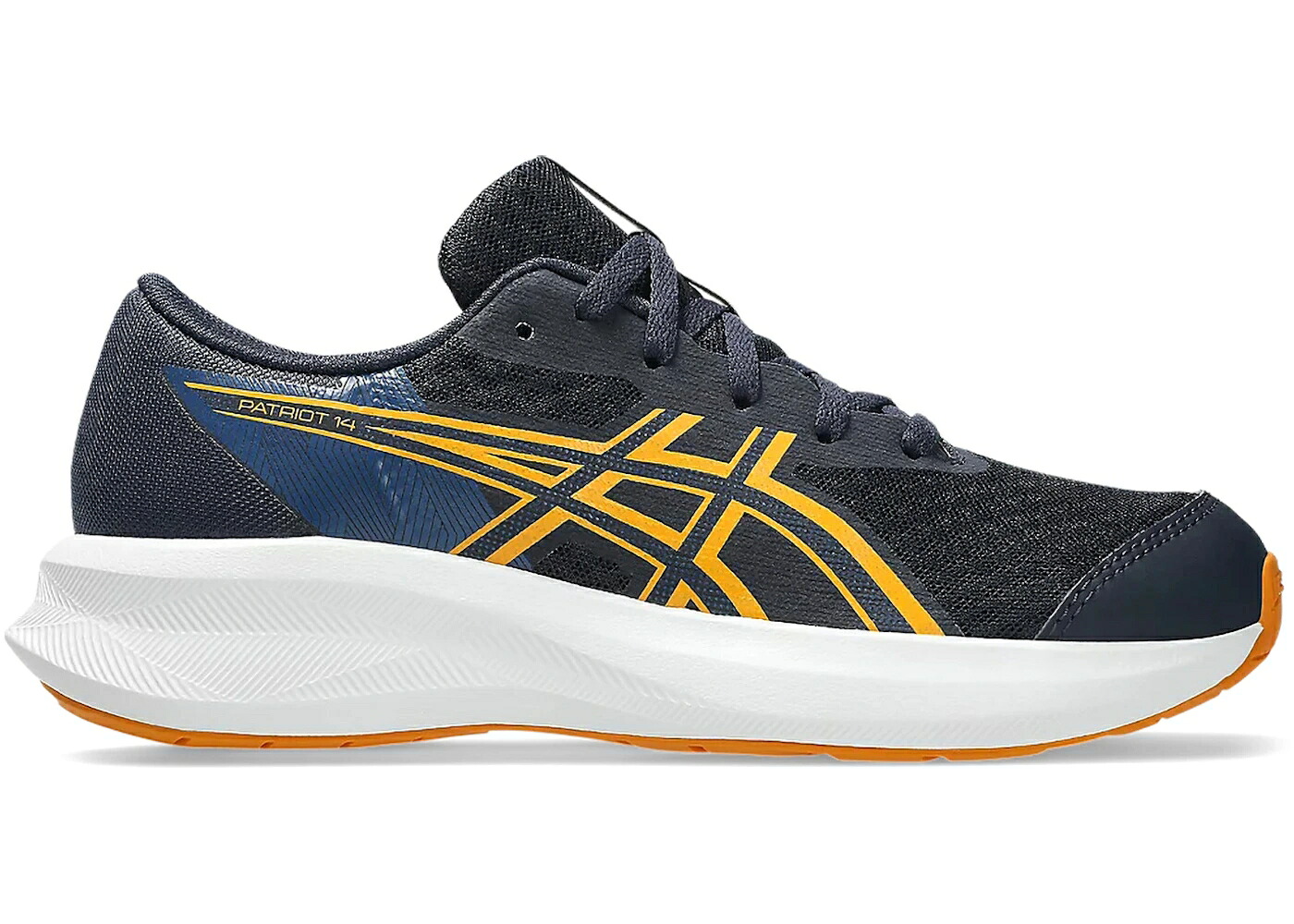 アシックス ジュニア キッズ ASICS PATRIOT 14 MIDNIGHT YAMABUKI (GS) / MIDNIGHT YAMABUKI ベビー マタニティ スニーカー｜スニケス 28,600円