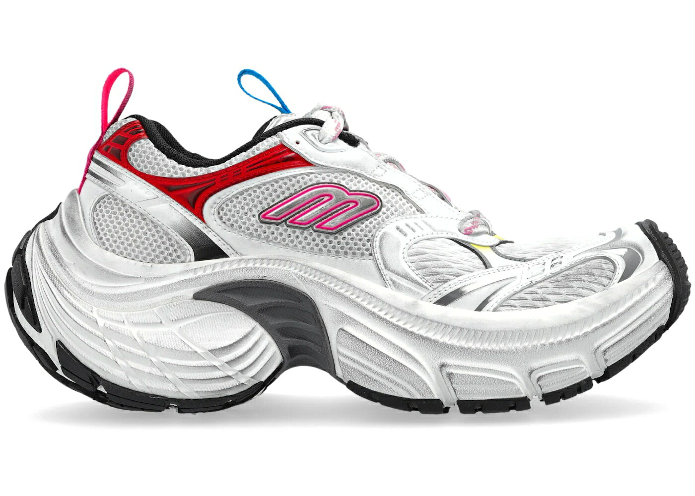 バレンシアガ 白色 ホワイト ピンク 黒色 ブラック WOMEN'S スニーカー レディース BALENCIAGA 6XL WHITE PINK MULTICOLOR (WOMEN'S) / WHITE PINK MULTICOLOR BLACK|スニケス