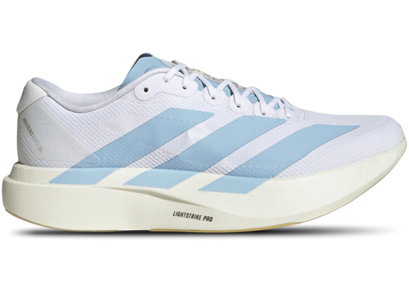 アディダス アディゼロ 白いこと 白いこと 青碧 青碧 スニーカー メンズ ADIDAS ADIZERO EVO SL WHITE CLEAR BLUE / CLOUD WHITE CLEAR BLUE MATTE