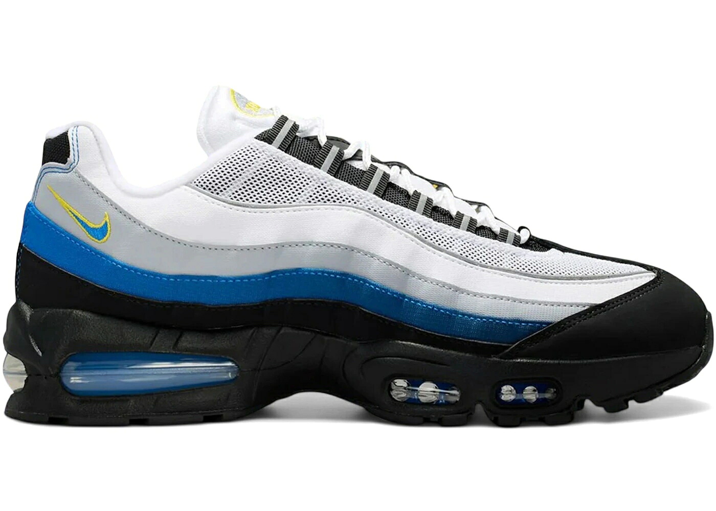 ナイキ マックス バブル 白色 ホワイト 青色 ブルー 黒色 ブラック エアマックス スニーカー メンズ NIKE AIR MAX 95 BIG BUBBLE WOLVERINE / WHITE ROYAL BLUE BLACK REFLECT|スニケス