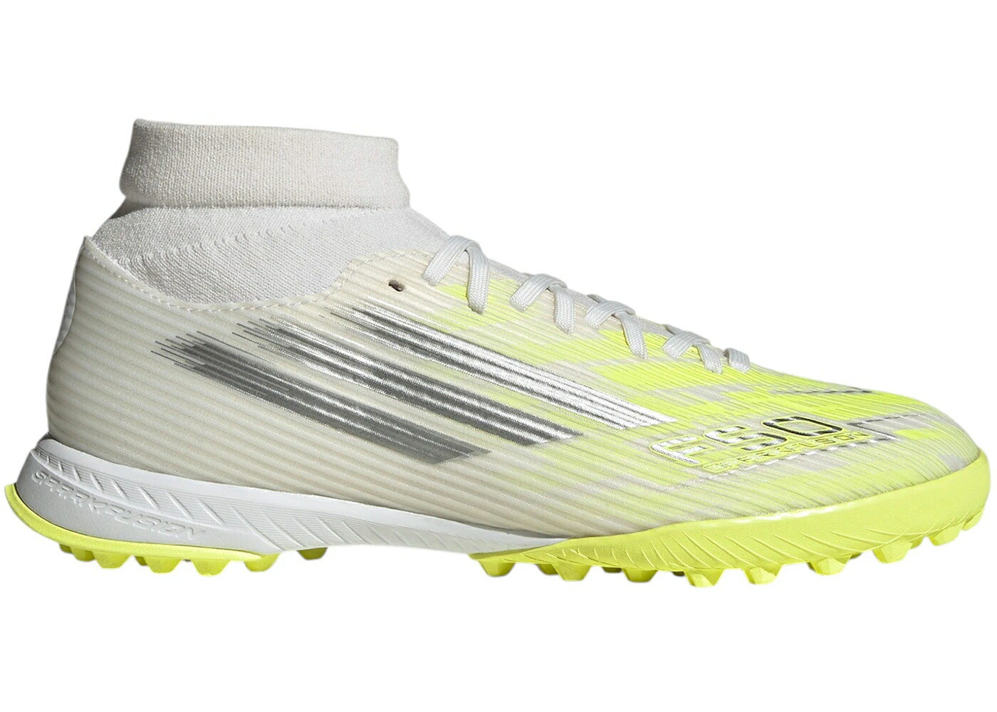 アディダス ミッド 白いこと 白いこと WOMEN\u0027S スニーカー レディース ADIDAS F50 SPARKFUSION LEAGUE MID CUT TF BORN FOR GOALS PACK (WOMEN\u0027S) / CLOUD WHITE IRON METALLIC HI RES