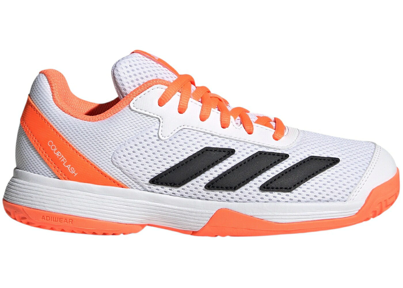 アディダス 橙 オレンジ色 白いこと 白いこと お坊っちゃん キッズ ADIDAS COURTFLASH LUCID ORANGE CYBER METALLIC WHITE (GS) / LUCID ORANGE CYBER METALLIC もの言う花 マタニティ スニーカー