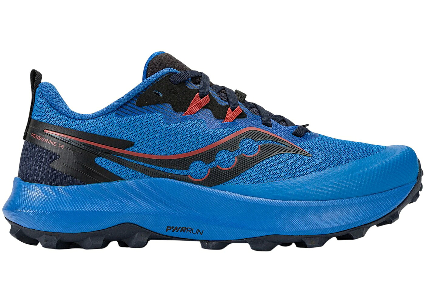 サッカニー 黒いこと 黒いこと スニーカー メンズ SAUCONY PEREGRINE 14 COBALT BLACK / COBALT BLACK