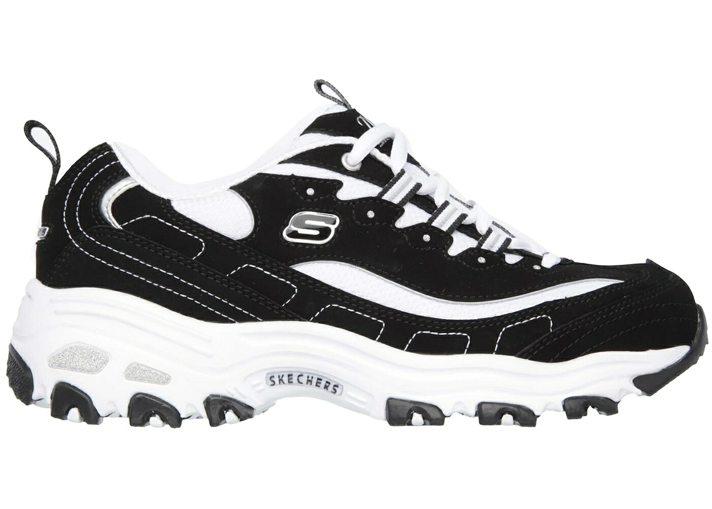 スケッチャーズ 黒いこと 黒いこと 白いこと 白いこと D\u0027LITES WOMEN\u0027S スニーカー レディース SKECHERS BIGGEST FAN BLACK WHITE (WOMEN\u0027S) / BLACK WHITE