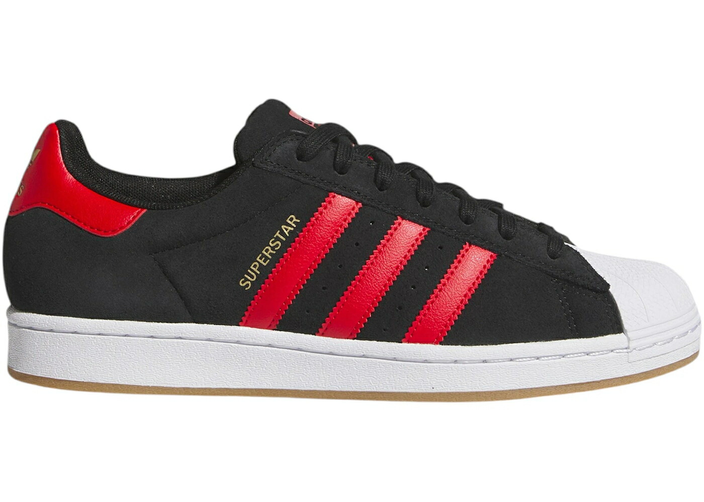 アディダス はやりっ児 黒いこと 黒いこと 中核グループ スニーカー メンズ ADIDAS SUPERSTAR ADV BLACK BETTER SCARLET / CORE BLACK BETTER SCARLET CLOUD