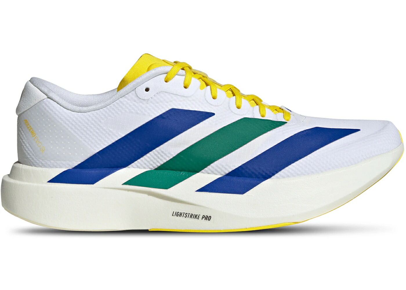 アディダス アディゼロ 黄味がかった 黄色 青碧 青碧 緑 緑であること スニーカー メンズ ADIDAS ADIZERO EVO SL YELLOW ROYAL BLUE GREEN / YELLOW ROYAL BLUE IRON METALLIC