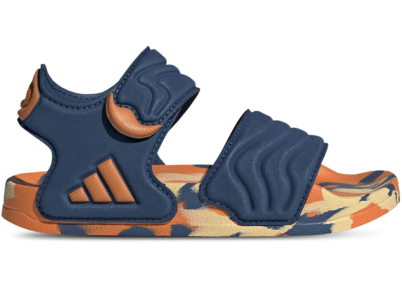 アディダス アディレッタ 純一無雑 橙 オレンジ色 お坊っちゃん キッズ ADIDAS ADILETTE SANDAL 3 DUSKY PETROL PURE ORANGE TANGERINE (GS) / DUSKY PETROL PURE ORANGE ICE もの言う花 マタニティ スニーカー