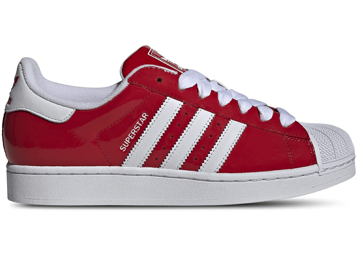 アディダス はやりっ子 白いこと 白いこと スニーカー メンズ ADIDAS SUPERSTAR II BETTER SCARLET WHITE / BETTER SCARLET CLOUD WHITE