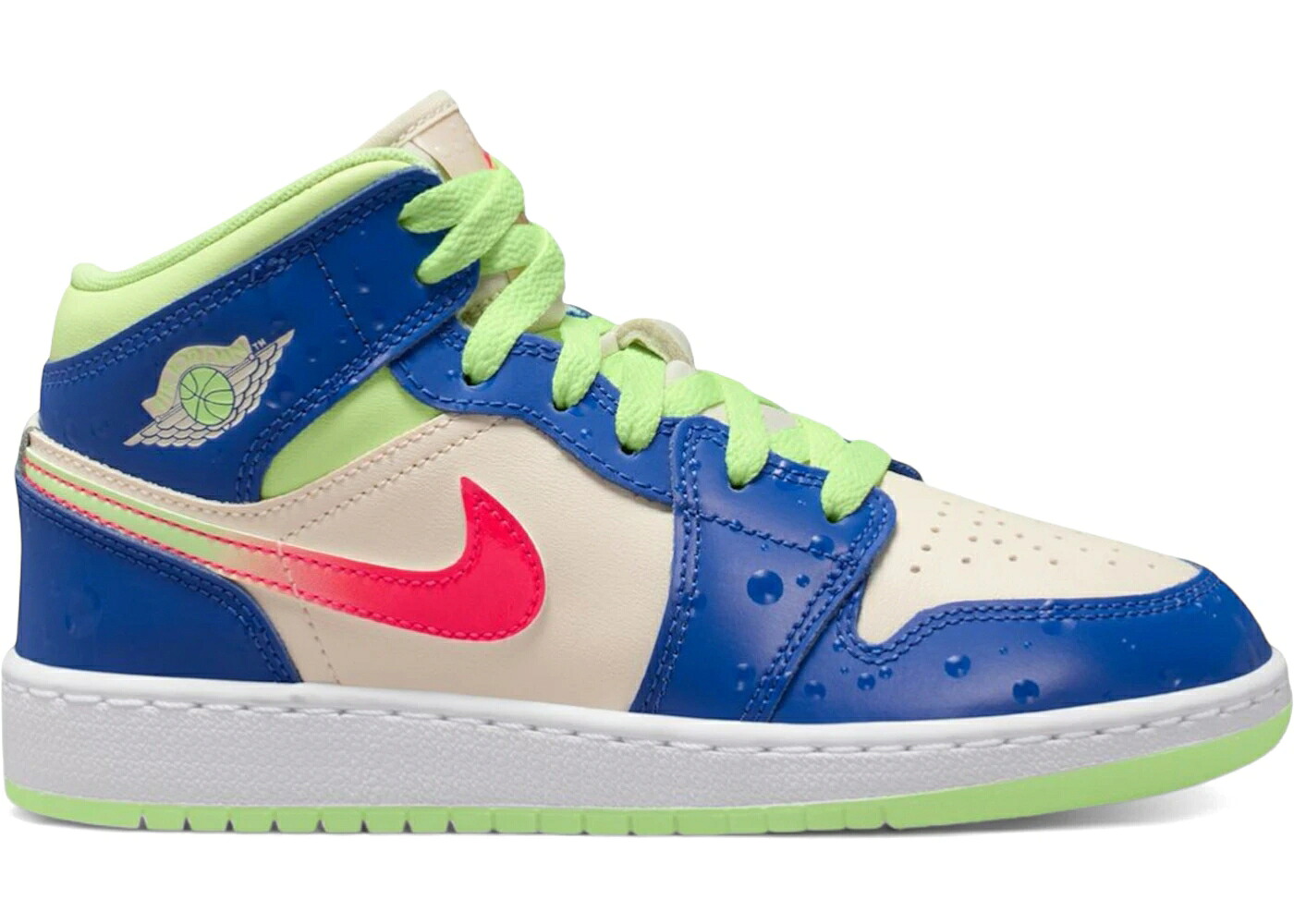 ナイキ ジョーダン ミッド 力くらべ 力くらべロイヤル 青 青碧 お坊っちゃん キッズ JORDAN 1 MID SE GAME ROYAL BARELY VOLT INFRARED (GS) / GAME ROYAL BARELY VOLT INFRARED もの言う花 マタニティ スニーカー