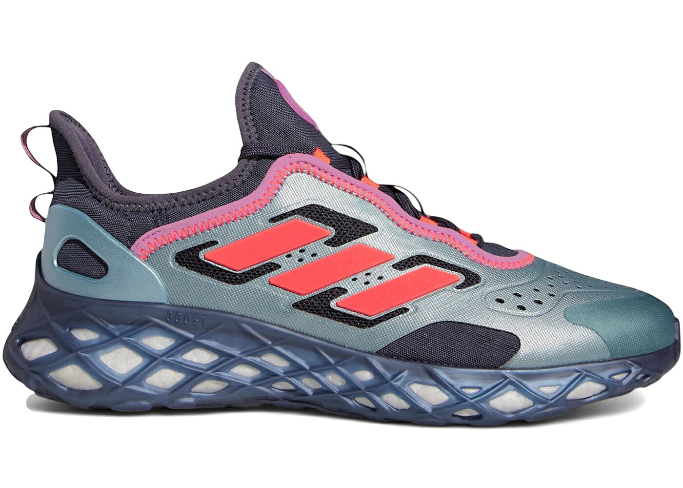 アディダス ブースト 神通力 薄墨色 薄墨色 差しひびき 橙 オレンジ色 スニーカー メンズ ADIDAS WEB BOOST MAGIC GREY IMPACT ORANGE / MAGIC GREY METALLIC IMPACT