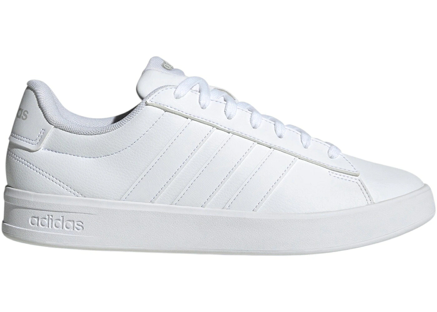 アディダス 地べた 厚地の外套 白いこと 白いこと 薄墨色 薄墨色 3.0 スニーカー メンズ ADIDAS GRAND COURT WHITE GREY TWO / CLOUD WHITE CLOUD WHITE GREY TWO