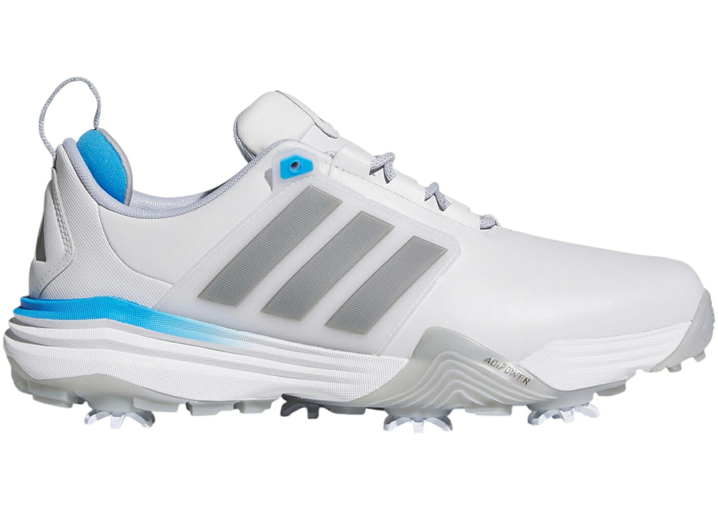 アディダス ゴルフ 薄墨色 薄墨色 青碧 青碧 スニーカー メンズ ADIDAS ADIPOWER 26 GOLF DASH GREY LUCID RAY BLUE / DASH GREY IRON METALLIC LUCID