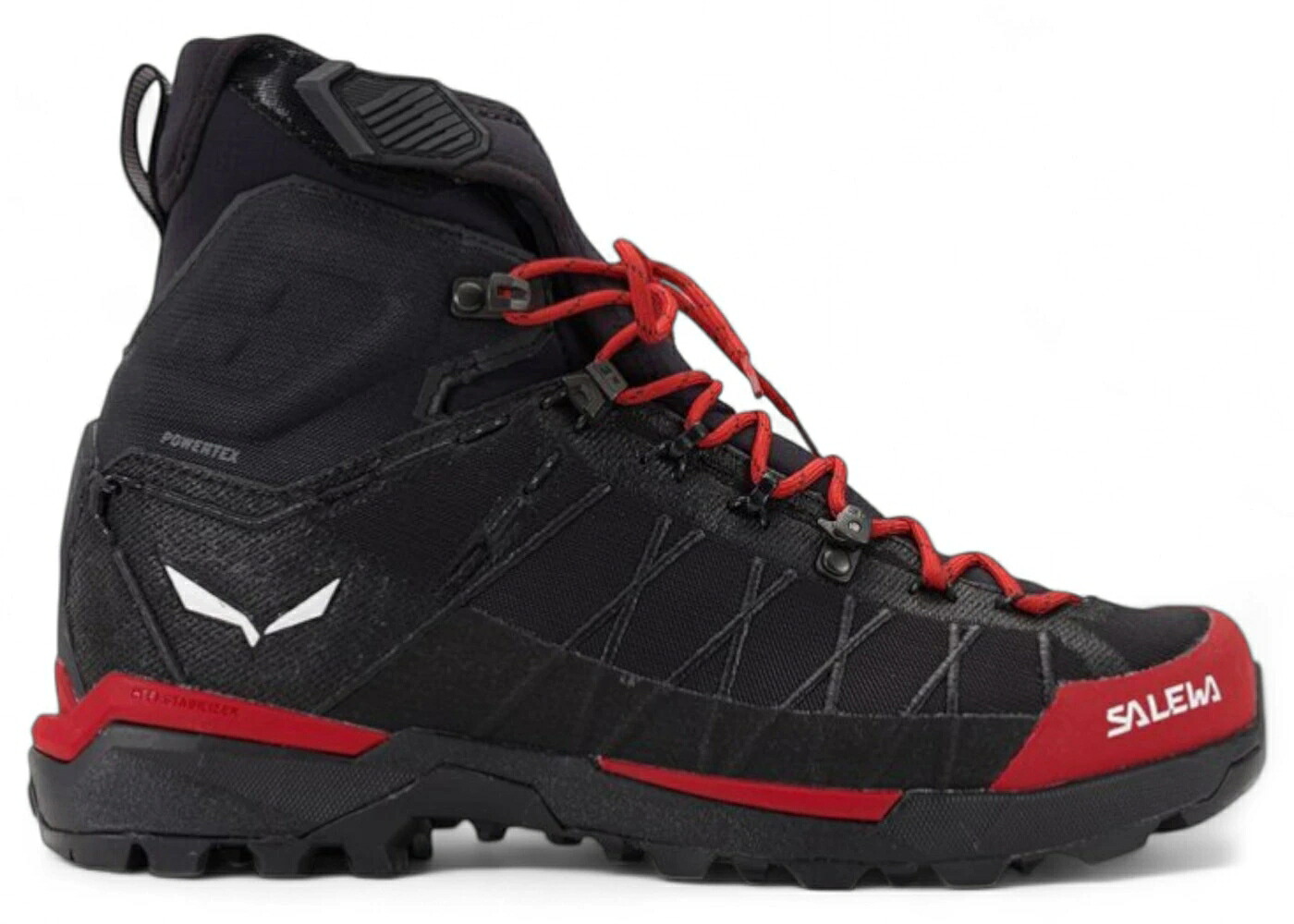サレワ ミッド 黒色 ブラック スニーカー メンズ SALEWA ORTLES LIGHT MID POWERTEX FLAME BLACK / FLAME BLACK|スニケス