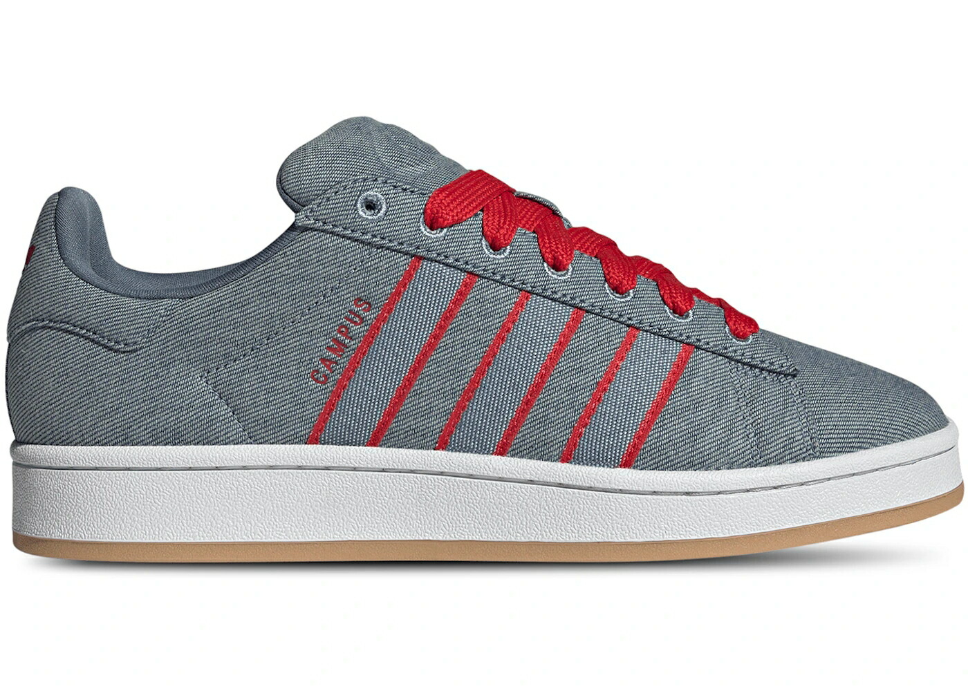アディダス 構内 ジーンズ しろがね色 スチール写真 白いこと 白いこと スニーカー メンズ ADIDAS CAMPUS 00S DENIM STEEL WHITE GUM / STEEL RW CLOUD WHITE GUM