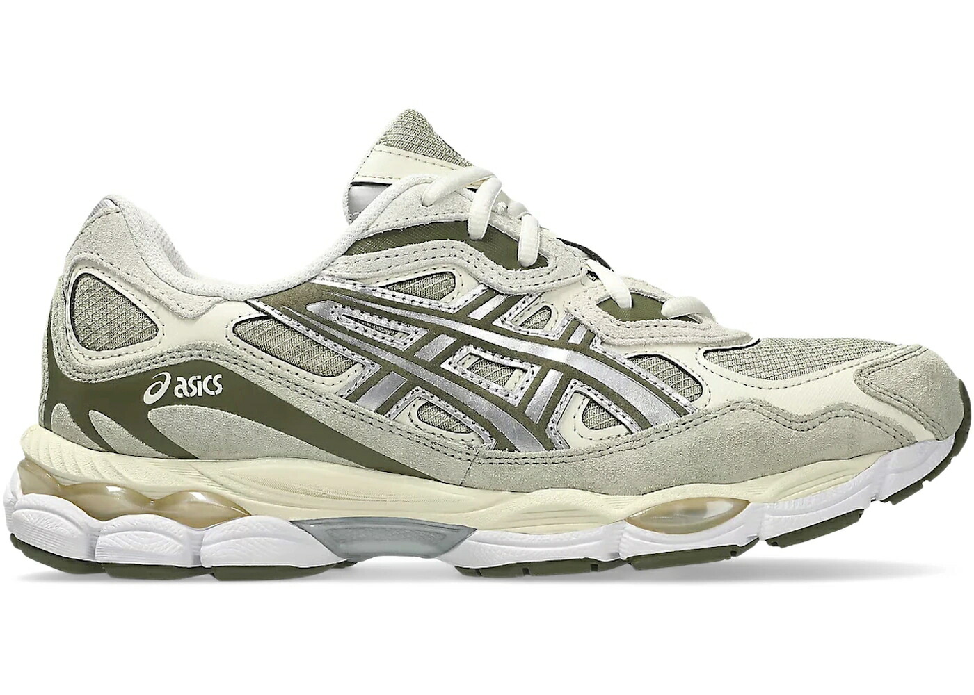 アシックス カーキ 純一無雑 しろがね色 しろがね色 スニーカー メンズ ASICS GEL-NYC KHAKI PURE SILVER / KHAKI PURE SILVER