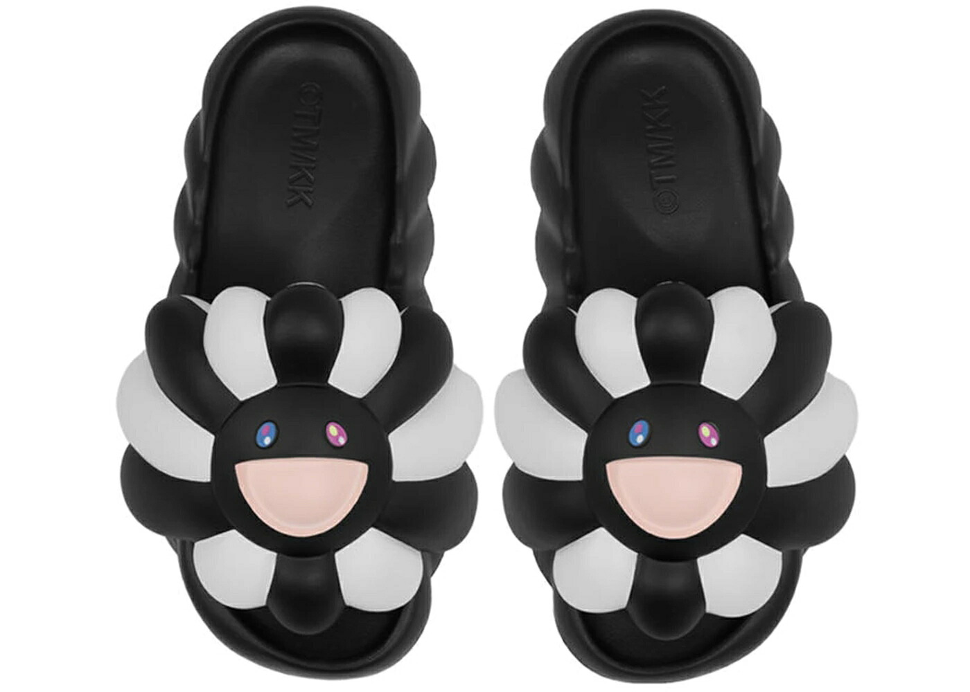 サンダル 黒色 ブラック スニーカー メンズ TAKASHI MURAKAMI TAKASHI MURAKAMI OHANA FULL-BLOOM SLIDE COMPLEXCON BLACK /｜スニケス