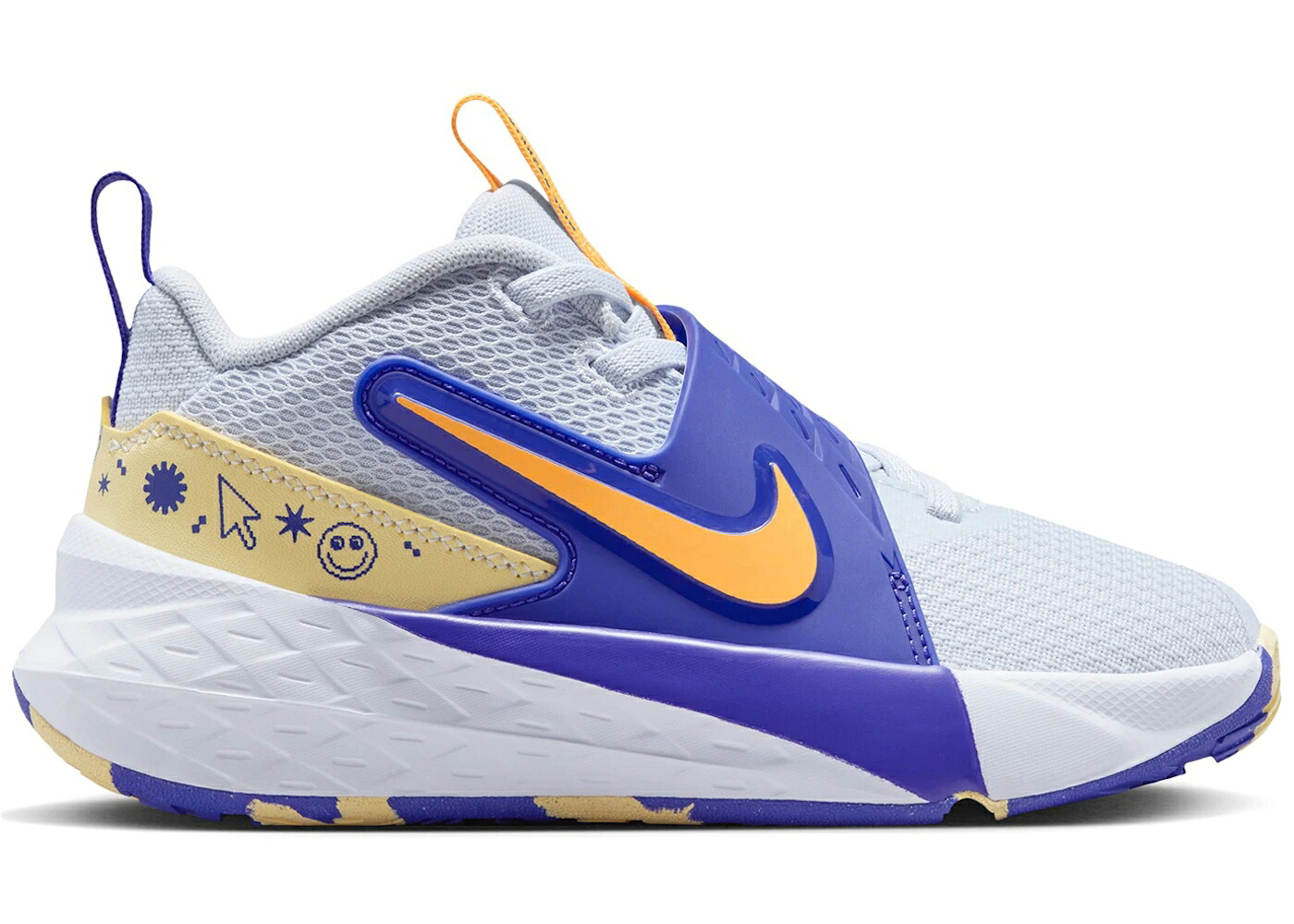 ナイキ チーム 灰色 グレー レーザー 橙 オレンジ 黄色 イエロー ジュニア キッズ NIKE TEAM HUSTLE D 12 FOOTBALL GREY LAPIS LASER ORANGE (PS) / FOOTBALL GREY LAPIS SOFT YELLOW ベビー マタニティ スニーカー｜スニケス 23,904円