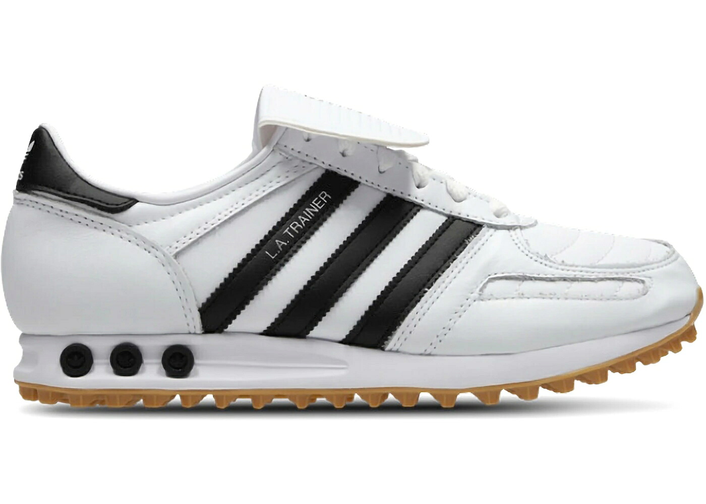 アディダス 天使の都市 調教師 白いこと 白いこと 黒いこと 黒いこと スニーカー メンズ ADIDAS 天使の都市 TRAINER LT WHITE BLACK GUM / WHITE BLACK