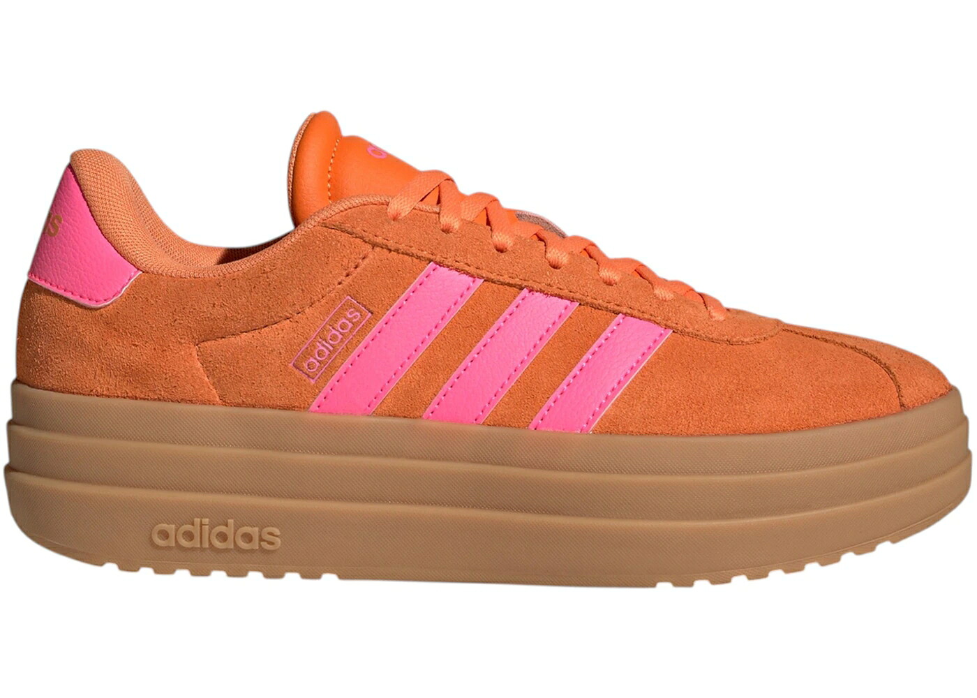 アディダス 厚地の外套 純一無雑 橙 オレンジ色 さくら色 WOMEN\u0027S スニーカー レディース ADIDAS VL COURT BOLD PURE ORANGE LUCID PINK (WOMEN\u0027S) / PURE ORANGE LUCID PINK GUM