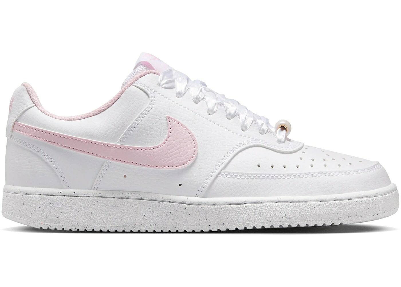 ナイキ 厚地の外套 白いこと 白いこと さくら色 WOMEN\u0027S スニーカー レディース NIKE COURT VISION LOW WHITE PINK FOAM (WOMEN\u0027S) / WHITE PINK FOAM