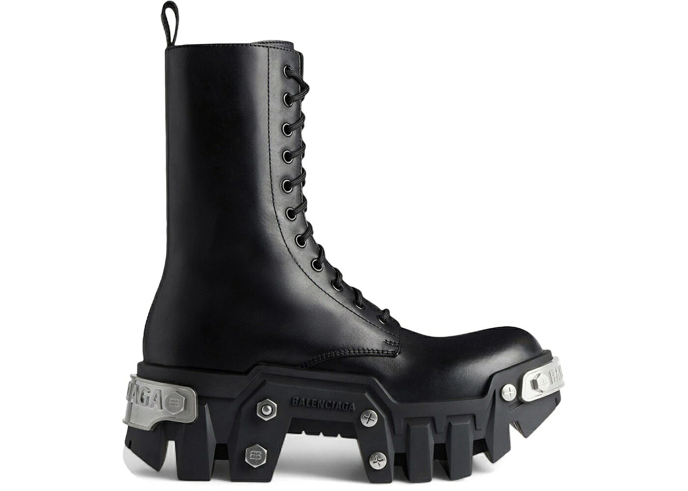 バレンシアガ ブーツ 黒色 ブラック スニーカー メンズ BALENCIAGA BULLDOZER LACE-UP BOOT BLACK MATTE /|スニケス