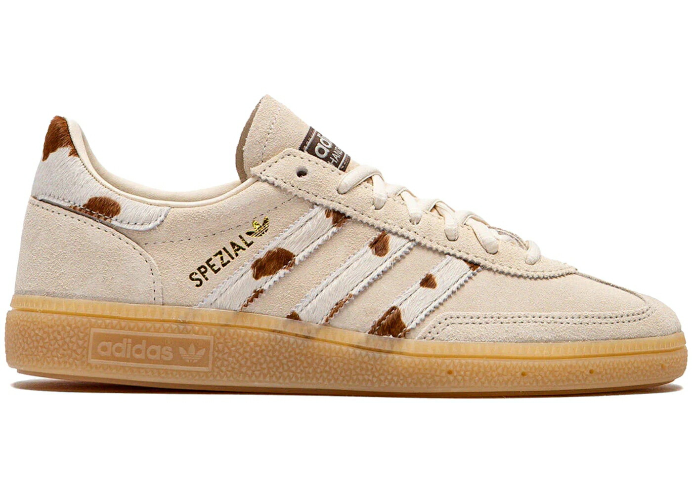 アディダス ハンドボール スペシアル 白いこと 白いこと WOMEN\u0027S スニーカー レディース ADIDAS HANDBALL SPEZIAL WONDER WHITE COW STRIPES (WOMEN\u0027S) / WONDER WHITE EARTH STRATA GUM 3