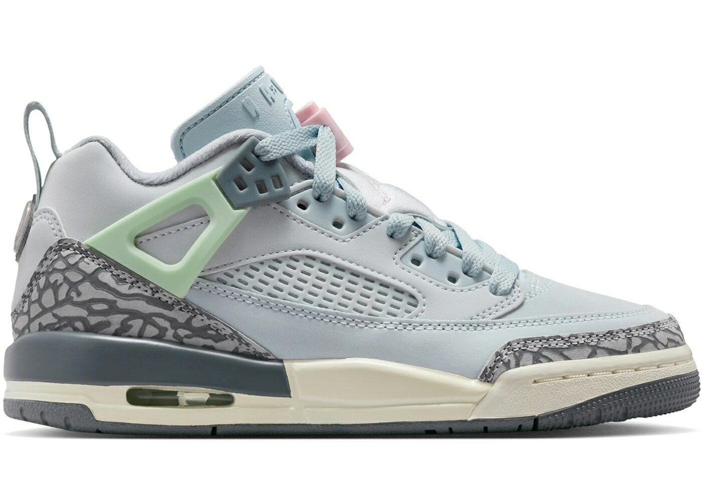 ナイキ ジョーダン オーラ 灰色 グレー クール ジュニア キッズ JORDAN SPIZIKE LOW AURA WOLF GREY (GS) / AURA WOLF GREY COOL GREY ICED ベビー マタニティ スニーカー|スニケス