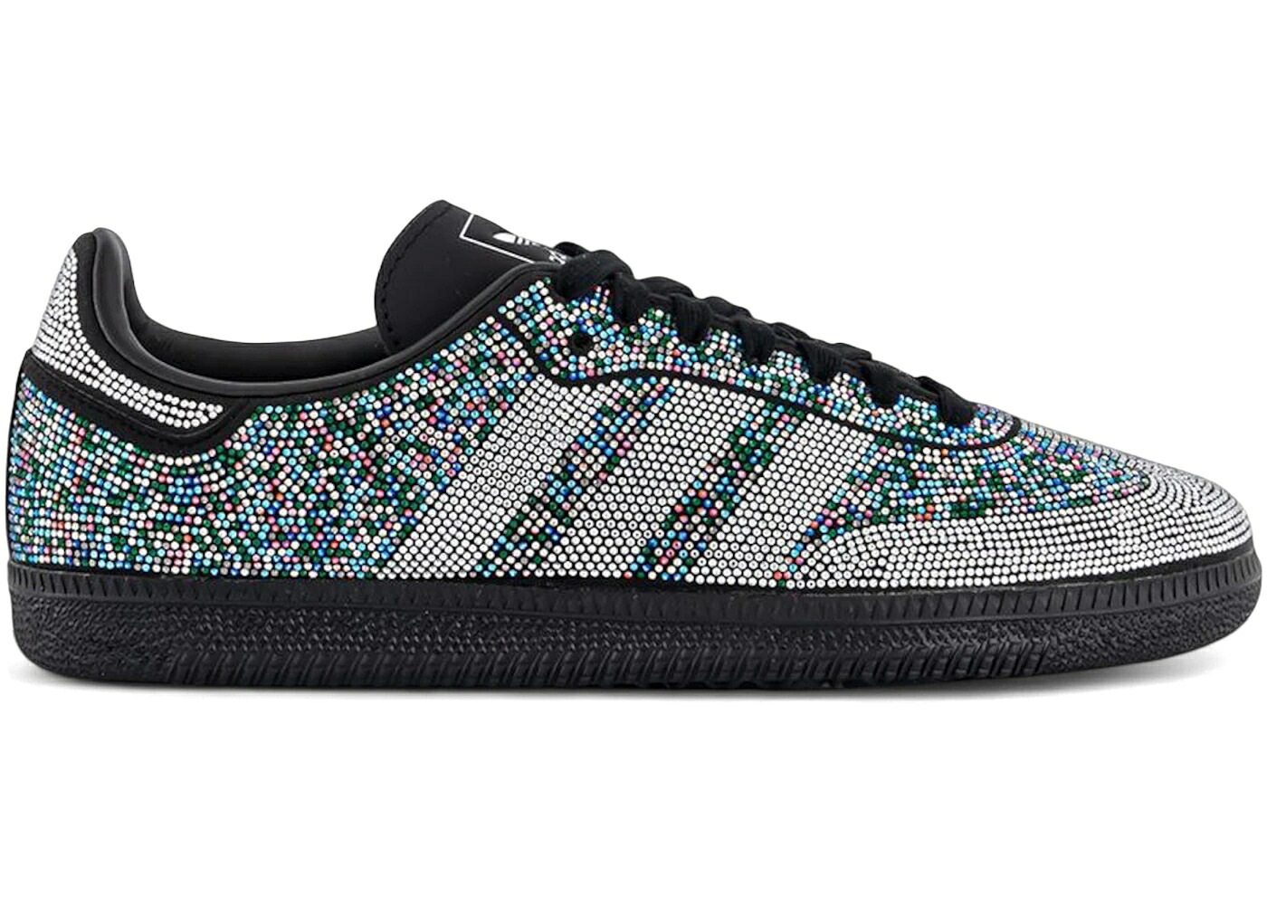 アディダス サンバ 虹色 レインボー コア 黒色 ブラック 銀色 シルバー WOMEN'S スニーカー レディース ADIDAS SAMBA OG RHINESTONE RAINBOW (WOMEN'S) / CORE BLACK SILVER METALLIC CORE|スニケス