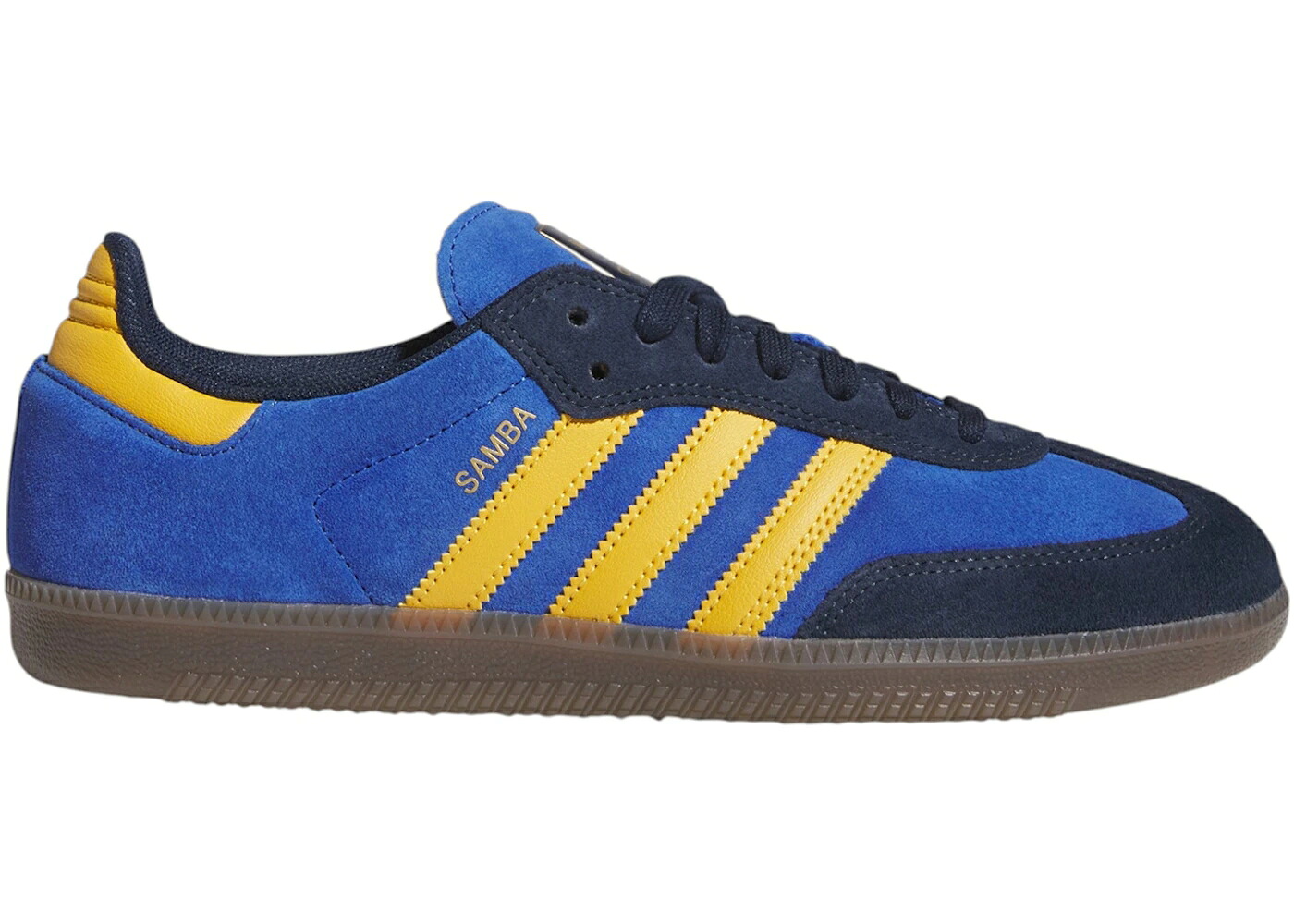 アディダス サンバ 紺色 ネイビー 黄色 イエロー スニーカー メンズ ADIDAS SAMBA ADV COLLEGIATE NAVY PRELOVED YELLOW / COLLEGIATE NAVY PRELOVED YELLOW｜スニケス