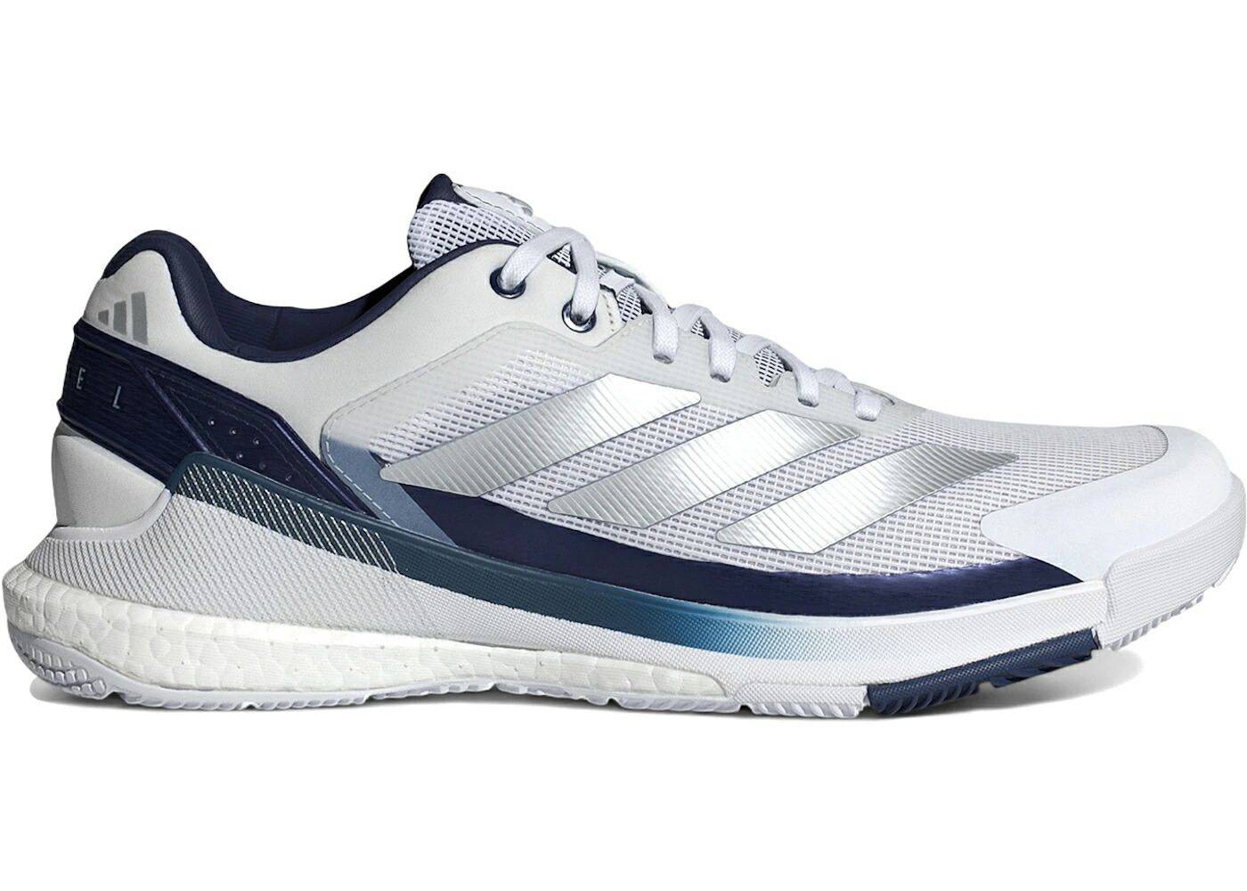 アディダス ブースト 白いこと 白いこと しろがね色 しろがね色 青碧 青碧 スニーカー メンズ ADIDAS CRAZYQUICK BOOST PADEL WHITE SILVER DARK BLUE / CLOUD WHITE SILVER METALLIC DARK