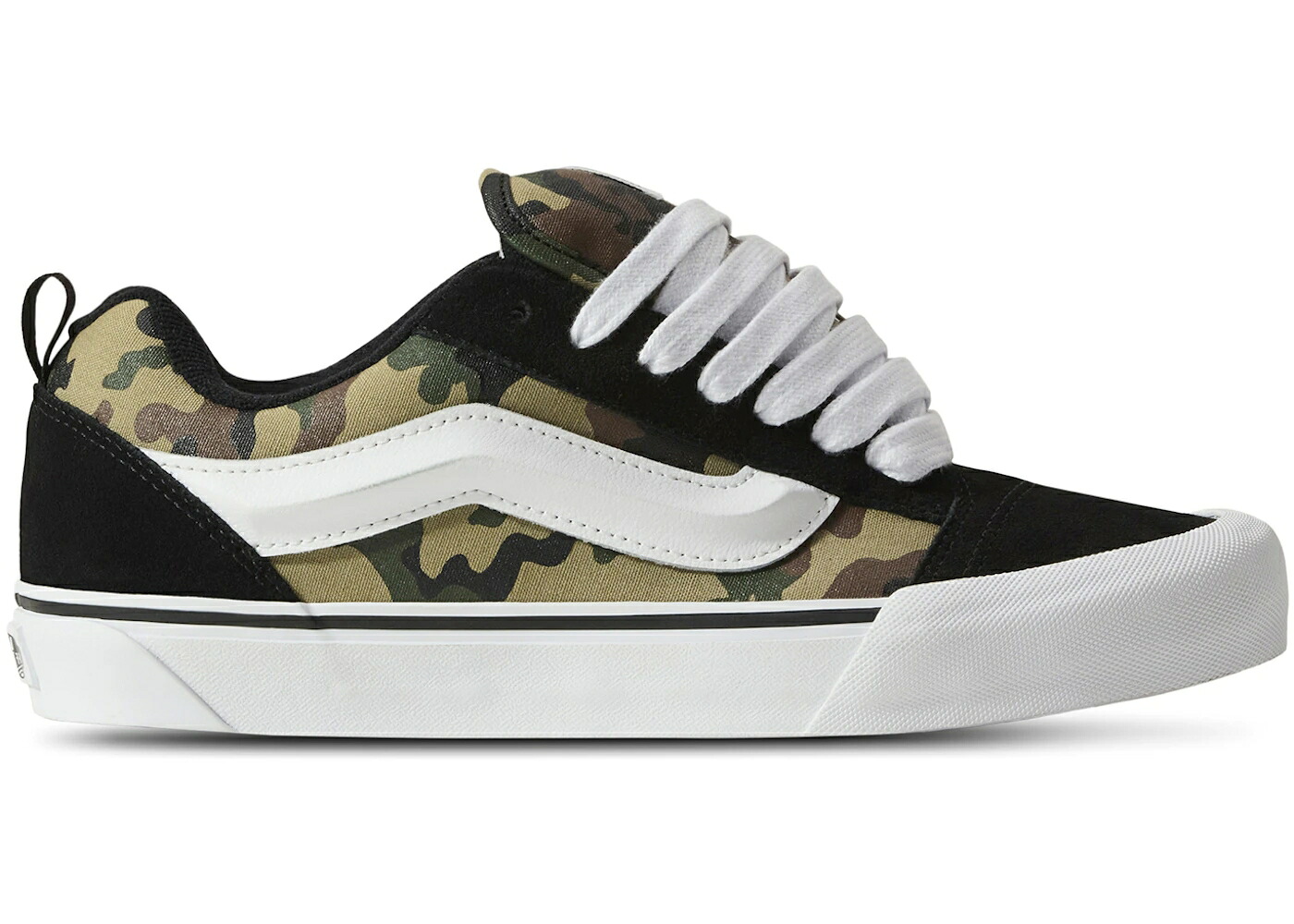 ヴァンズ バンズ 黒いこと 黒いこと 緑 緑であること 家鴨柄 スニーカー メンズ VANS KNU SKOOL BLACK GREEN CAMO / BLACK GREEN