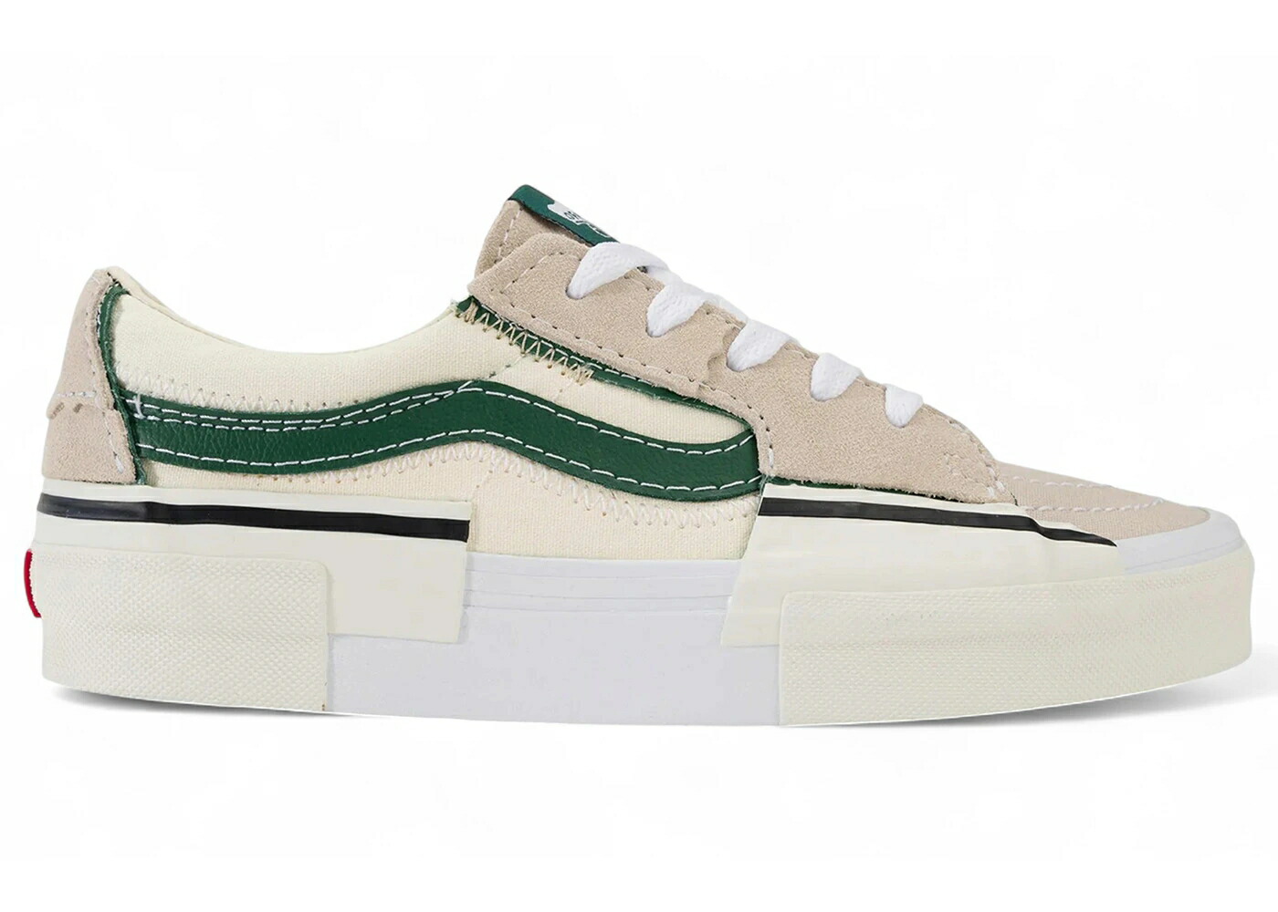 ヴァンズ バンズ 緑 緑であること スニーカー メンズ VANS SK8-LOW RECONSTRUCT MARSHMALLOW GREEN / MARSHMALLOW GREEN