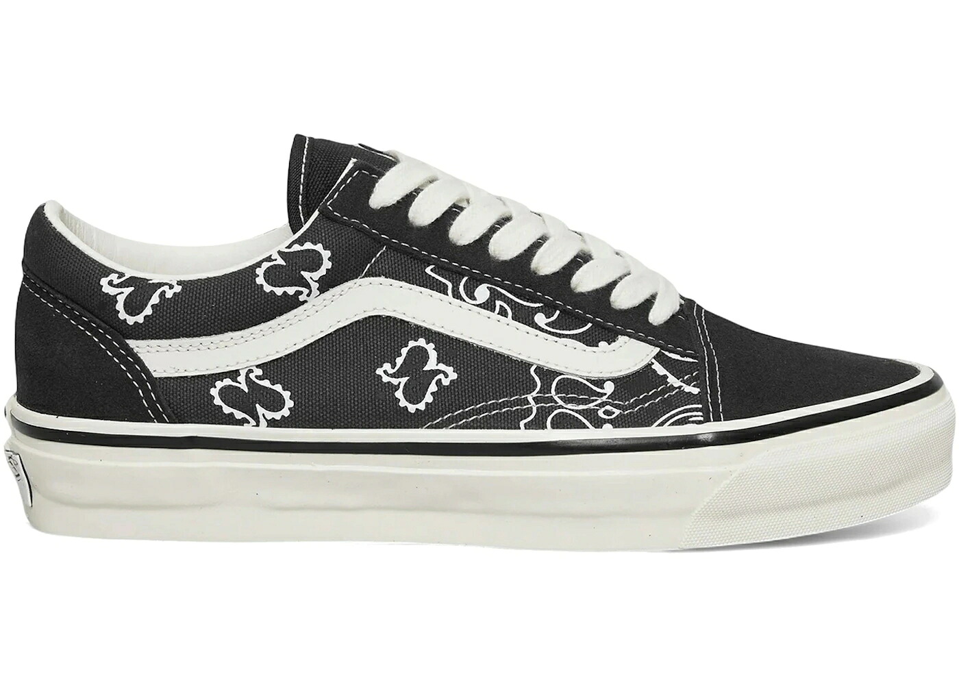 ヴァンズ バンズ 割り増し金 黒いこと 黒いこと 年寄りの学校 スニーカー メンズ VANS PREMIUM OLD SKOOL BANDANA BLACK /