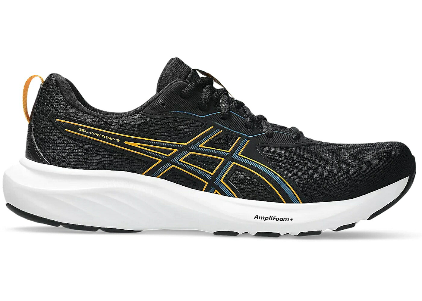 アシックス 黒いこと 黒いこと スニーカー メンズ ASICS GEL-CONTEND 9 BLACK YAMABUKI / BLACK YAMABUKI